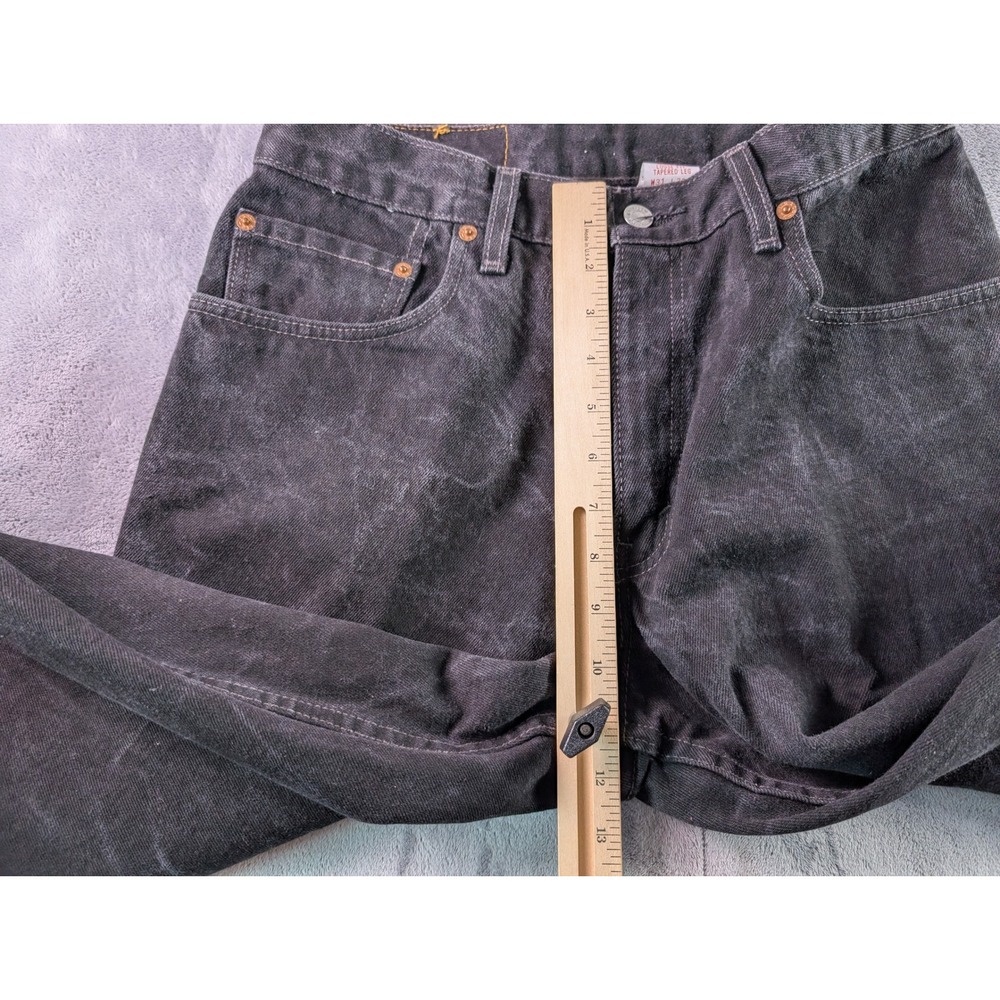 Vintage Levis 560 Loose Fit Tapered Leg Black Denim Jeans Made in USA Mens 29x31 - Picture 11 of 15